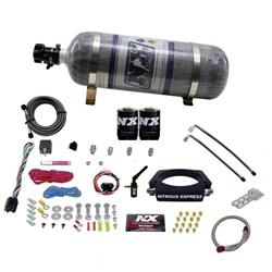 Nitrous Oxide System, Wet, Throttle Body Spacer Plate, 12 lb. Bottle, Cadillac, Chevy, GMC, 6.2L, Kit