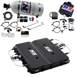 Nitrous Oxide and Water Methanol System, Wet, LT4 Supercharger Lid, Black Anodized, 10 lb. Bottle, Cadillac, Chevrolet, 6.2L, Kit