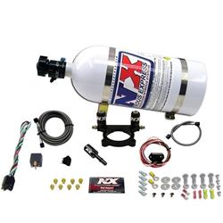 Nitrous Oxide System, Mopar Plate, Throttle Body Spacer Plate, Wet, +100 hp, 10 lb. Bottle, White, Dodge, Kit