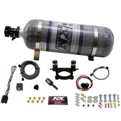 Nitrous Oxide System, Mopar Plate, Throttle Body Spacer Plate, Wet, +100 hp, 12 lb. Bottle, White, Dodge, Kit