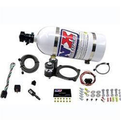 Nitrous Oxide System, Mopar Plate, Throttle Body Spacer Plate, Wet, +250 hp, 10 lb. Bottle, White, Dodge, Kit