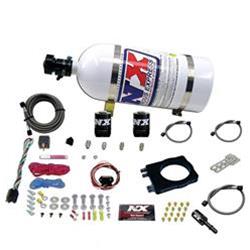 Nitrous Oxide System, Mopar Plate, Wet, +400 hp, 10 lb. Bottle, Aluminum, White, Chrysler, Dodge, Jeep, Kit