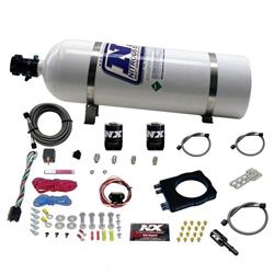Nitrous Oxide System, Mopar Plate, Wet, +400 hp, 15 lb. Bottle, Aluminum, White, Chrysler, Dodge, Jeep, Kit