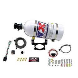 Nitrous Oxide System, Coyote, 7.3 Godzilla, Single Nozzle, Dry, Throttle Body Spacer Plate, Bottle, Ford, 5.0L Modular, Kit