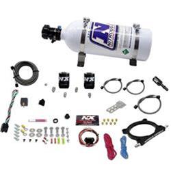 Nitrous Oxide System, Ford 5.0 Coyote, 7.3 Godzilla, Nitrous Plate, Wet, +250 hp Max, +200 hp Jetting, 5 lb. Bottle, Ford, Kit