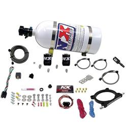 Nitrous Oxide System, Ford 5.0 Coyote, 7.3 Godzilla, Nitrous Plate, Wet, +250 hp Max, +200 hp Jetting, 10 lb. Bottle, Ford, Kit