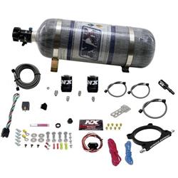 Nitrous Oxide System, Ford 5.0 Coyote, 7.3 Godzilla, Nitrous Plate, Wet, +250 hp Max, +200 hp Jetting, 12 lb. Bottle, Ford, Kit