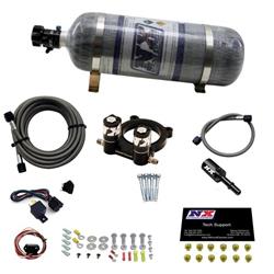 Nitrous Oxide System, 2.3L EcoBoost, Throttle Body Spacer Plate, Wet, 12 lb. Bottle, Carbon Fiber, Ford, Kit