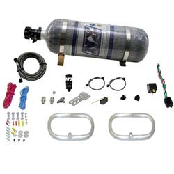 Nitrous System, 12 lb Bottle, Dual Intercooler Ring Kit, 2 - 6 X 6 Rings, Kit