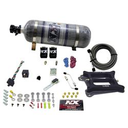 Nitrous System, 12 lb Bottle, 4150 4-Barrel/Gas, 100-200-300-400-500 HP, Kit