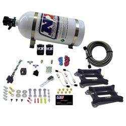 Nitrous System, 10 lb Bottle, Dual 4150/Alcohol, 100-200-300-400-500 HP, Kit