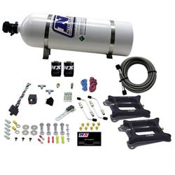 Nitrous System, 15 lb Bottle, Dual 4150/Alcohol, 100-200-300-400-500 HP, Kit