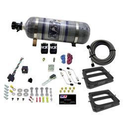 Nitrous System, 12 lb Bottle, Dual Dominator/Gas, 100-200-300-400-500 HP, Kit