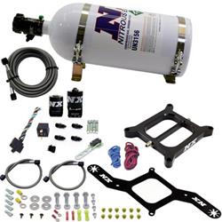 Nitrous Oxide Injection System Kit 4150 RNC Conventional Plate System w/ .375" Solenoid w/ 12lb Bottle