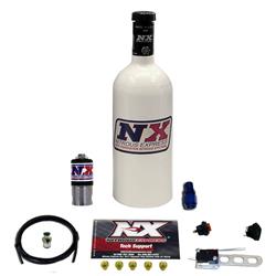 Nitrous Oxide System, Incognito, Dry, 10-25 hp, 1 lb. Bottle, White, Carburetor, Kit