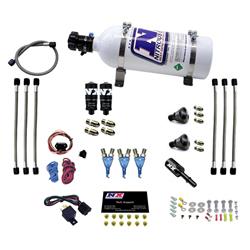 Nitrous Oxide System, Piranha System, 5 lb Bottle, EFI, 75 HP, Motorcycle/ATV/UTV, Kit