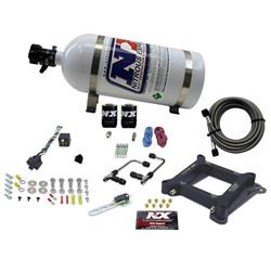 Nitrous System, 10 lb Bottle, Phase 3 Gemini Twin Plate, Holley G.T. Stage Six; 50-300 WHP; Alcohol, Kit