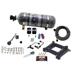 Nitrous System, 12 lb Bottle, Phase 3 Gemini Twin Plate, Holley G.T. Stage Six; 50-300 WHP; Alcohol, Kit