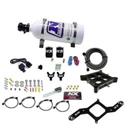 Nitrous Oxide System, Billet Crossbar, Wet Style, Square Bore Plate, 5 lb. Bottle, Kit