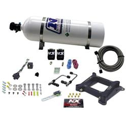 Nitrous System, 15 lb Bottle, 4150, Gemini Twin Pro-Power, Alcohol, 100-200-300-400-500 HP, Kit