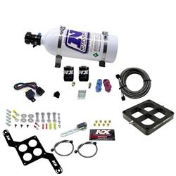 Nitrous Oxide System, Single Entry Billet Crossbar, Wet Style, Dominator 4500 Series Plate, 5 lb. Bottle, Kit