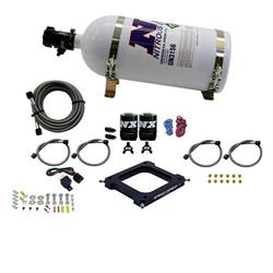 Nitrous Oxide Systems, Assissin Plate Stage 6, Dominator 4500 Flange, 50-300HP, 10 lb. Aluminum Bottle, Wiring, Hardware, Universal, Kit