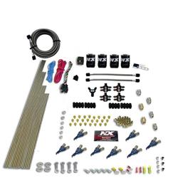 Nitrous Oxide System, Piranha, Direct Port, Wet, 200-500 hp, No Bottle, Square Bore, 4-Barrel, Kit
