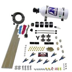 Nitrous Oxide System, Piranha, Direct Port, Wet, 200-500 hp, 5 lb. Bottle, EFI, Kit