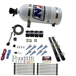 Nitrous System; Shark Direct Port; Nitrous System; w/10 lb. Bottle/Brackets; 8 Cyl. Soft Line; w/Rails; Gasoli