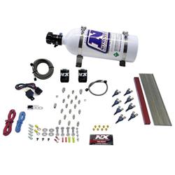 Nitrous Oxide System, NX Direct Port, Wet, 100-500 hp, 5 lb. Bottle, White, Chevy, Pontiac, Kit