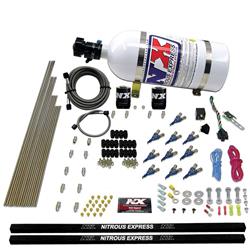 Nitrous Oxide Systems, SSV Direct Port EFI, 8 Cylinder, 200-500 HP, 10 lb. Aluminum Bottle, Wiring, Hardware, Universal, Kit