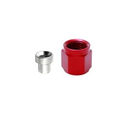 Adapter Fitting; D-3 B-Nut And Sleeve; -3 AN; Red