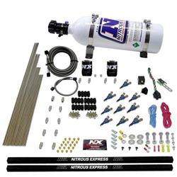 Nitrous System, 5 lb Bottle, 10-Cyl, Piranha, Nozzle Direct Port System