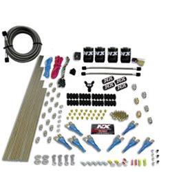 Nitrous Syst. Pro Shark Nozzle Gas(200-300-400-500-600HP) 4 Solenoids, No Bottle