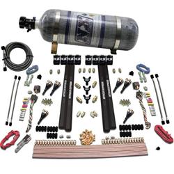 Nitrous System, 12 lb Bottle, 6-Cyl, SX2 Dual Stage Nozzle System, w/ 8 Solenoids, 150-750 HP, Kit
