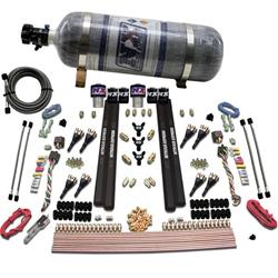 Nitrous System; SX2 Dual Stage Nozzle System; 8 Cyl.; Gasoline; 200-1200 HP, 12 lb Bottle