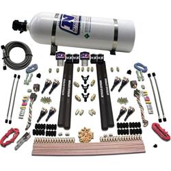 Nitrous System; SX2 Dual Stage Nozzle System; 8 Cyl.; Gasoline; 200-1200 HP, 15 lb Bottle