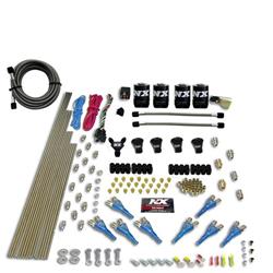 Nitrous System, Pro-Shk/Gas Kit, 200-300-400-500-600 HP, 4 Solenoids, No Bottle