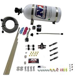 DRY DIRECT PORT NITROUS SYSTEM. 4 CYLINDER W/ 10LB BOTTLE