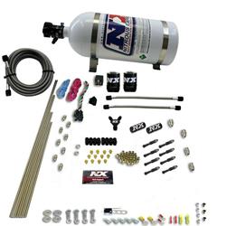 Nitrous Oxide Systems, Dry Direct Port EFI, 6 Cylinder, 75-375 HP, 10 lb. Aluminum Bottle, Wiring, Hardware, Universal, Kit