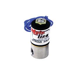 Nitrous Oxide Solenoids, 250 hp Flow Limit, 1/8 in. NPT Female Threads Inlet/Outlet, Black, Each