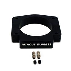 Nitrous Oxide Plate, 90mm, Aluminum, Black Anodized, 1.00 in. Height, Ford, 5.2L, Each