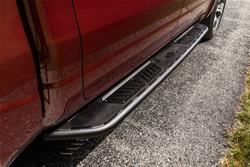 Running Boards, Roan Running Boards, Full Length, Steel, Black Textured Powdercoated, Ford, Bronco, 4-Door, Pair