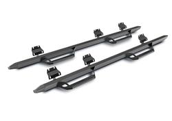 Step Bars, Nerf Bars, Predator PRO, Cab Length, Aluminum, Textured Black Powdercoated, Chevrolet, GMC, Pair