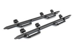 Step Bar, Predator PRO, Aluminum, Textured Black Powdercoated, Ford, Bronco, 4-Door, Pair