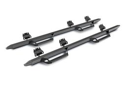 Step Bar, Predator PRO, Aluminum, Textured Black Powdercoated, Jeep, 4-Door, Pair