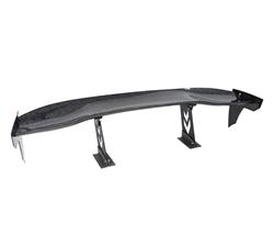 Forged Carbon Fiber Spoiler - Universal (59") w / NRG arrow cut out stands and NRG logo large agreesive end plates ( adjustable)