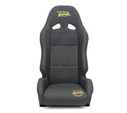 Defender water resistant steel frame suspension seats Black with Black trim w/ Yellow Embroidery Defender logo