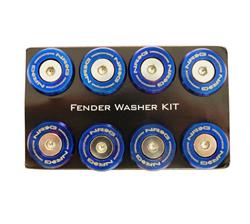 Fender Washer Kit, Set of 10, M style, Titanium Burn Washer with stainless bolt, Rivets for metal