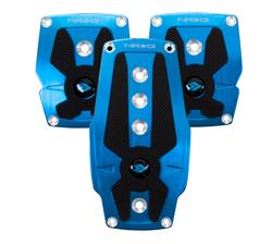 Brushed Blue aliminum sport pedal w/ Black rubber inserts MT